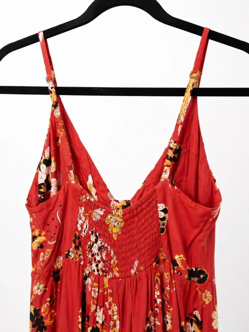 Jams World Red Floral Wide Leg Jumpsuit Size Small - Picture 3 of 6